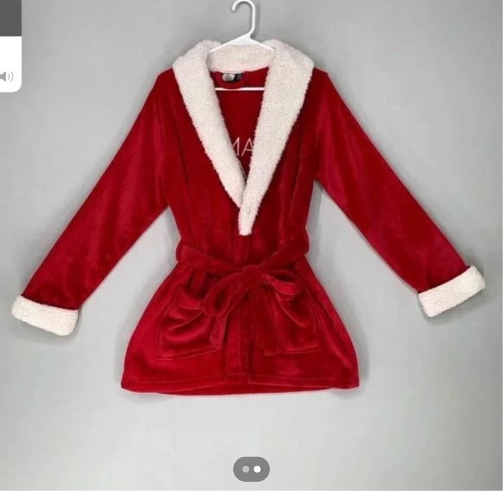 Red Santa Baby Robe - Picture 2 of 2